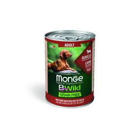Monge BWild Grain Free Adult kutyakonzerv - bárány sütőtökkel és cukkinivel  400 g