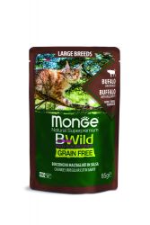 Monge BWild Grain Free nedvestáp nagytestű macskáknak - bölény zöldségekkel  85 g