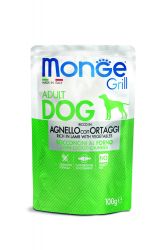 Monge Grill Dog Adult - bárány, zöldségek  100 g