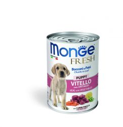 Monge Dog Fresh Puppy konzerv - borjú zöldségekkel  400 g