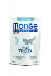 Monge Cat Monoprotein Paté Kitten - pisztráng  85 g