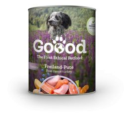 Goood konzerv pulykás-pisztrángos teljes értékű nedves eledel idős kutyáknak 800 g  800 g