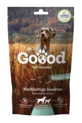 Gooodies Soft Snack rovarral, kiegészítő állateledel felnőtt kutyáknak  100 g
