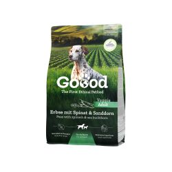 Goood Adult Veggie vegetáriánius teljes értékű eledel felnőtt kutyáknak, borsóval, spenóttal és homoktövissel  10 kg