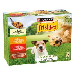 Friskies válogatás nedves kutyaeledel aszpikban 12 x  85 g