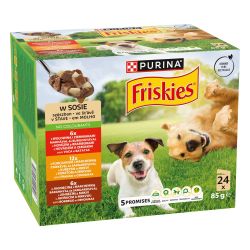 Friskies szószos válogatás nedves kutyaeledel 24 x  85 g