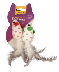 GimCat plüss játék - pöttyös egér  2 db