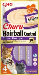 Inaba Cat Churu Hairball Control Tuna - tonhal 4 x  14 g