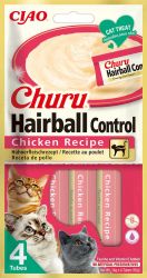 Inaba Cat Churu Hairball Control - csirke 4 x  14 g