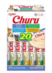 Inaba Cat Churu Ciao tonhalas mix - tonhal-csirke-fésűkagyló-sajt 20 x  14 g
