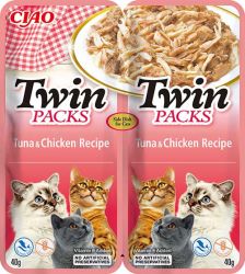 Inaba Cat Churu Twin Packs - tonhal-csirke 2 x  40 g