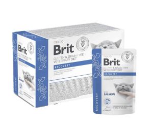Brit Veterinary Diet Recovery pouch macskáknak 12 x  85 g