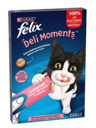 Felix Deli Moments jutalomfalat macskáknak - lazacos 4 x  10 g
