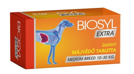 Biosyl Extra ízesített májvédő tabletta - Medium Breed  30 tabletta