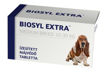 Biosyl Extra ízesített májvédő tabletta - Medium Breed  30 tabletta