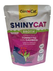 GimCat ShinyCat Broth Tonnetto con Gamberi - leves tonhallal és garnélarákkal 70 g