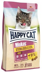 Happy Cat Minkas Sterilised Poultry - szárazeledel baromfival macskák számára  4 kg