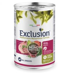 Exclusion Mediterraneo Monoprotein Veal konzerv kutyák számára  400 g