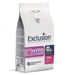 Exclusion Hypoallergenic Pork & Pea Medium & Large Breed száraz kutyatáp  2 kg