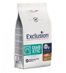 Exclusion Diabetic Pork & Sorghum Medium & Large Breed száraz kutyatáp  2 kg