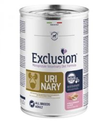 Exclusion Urinary Pork & Sorghum and Rice konzerv kutyák számára  400 g
