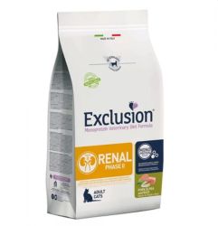 Exclusion Renal Phase II Pork & Pea and Rice száraz macskatáp  1.5 kg