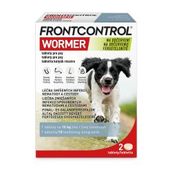 Frontcontrol Wormer féregtelenítő tabletta kutyák számára 2 x  1 tabletta