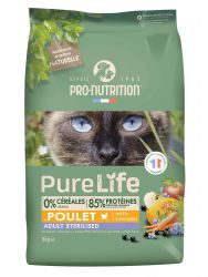 Pro-Nutrition PureLife Cat Adult Sterilised Chicken 8 kg