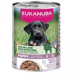 Eukanuba Life Care Puppy Rich in Lamb with Potatoes - nedves eledel kölyökkutyák számára báránnyal és burgonyával 400 g  400 g