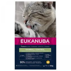 Eukanuba Life Care Cat Adult Hairball Control - szárazeledel szőrlabdaképződés csökkentésére felnőtt macskák számára  10 kg
