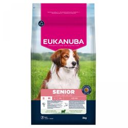 Eukanuba Life Care Senior S/M Lamb&Rice - szárazeledel kis- és közepes testű idős kutyák számára báránnyal és rizzsel  3 kg