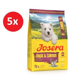 Josera Junior Mini Duck & Salmon - szárazeledel kistestű kölyökkutyák számára 5 x  900 g