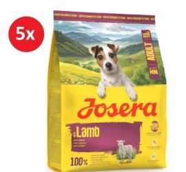Josera Adult Mini Lamb - gluténmentes szárazeledel kutyák számára 5 x  900 g