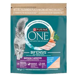 Purina One Bifensis Difficult Appetite száraz macskaeledel - tőkehal, pisztráng  750 g