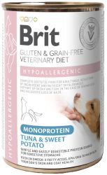 Brit Veterinary Diet Gluten & Grain-Free Hypoallergenic Monoprotein Tuna & Sweet Potato konzerv  400 g