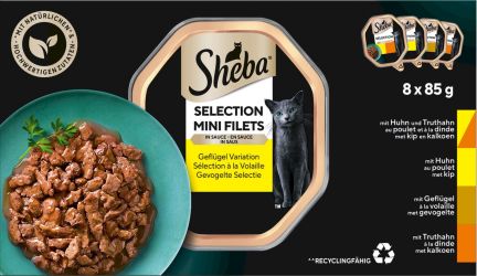 Sheba Classics alutálkás eledel szárnyas válogatás 8 x  85 g