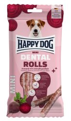 Happy Dog Dental Rolls Beetroot - funkcionális jutalomfalat mini  92 g