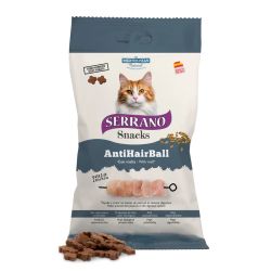 Mediterranean Natural Serrano Snacks AntiHairBall Chicken - funkcionális jutalomfalat macskák számára 50 g
