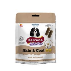 Mediterranean Natural Serrano Sticks Plus Skin & Coat - funkcionális jutalomfalat kutyák számára 110 g