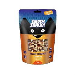 Happy Snacky Dog Mini Sushi Chicken - jutalomfalat kutyák számára 80 g