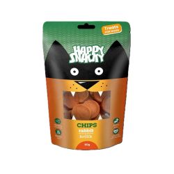 Happy Snacky Dog Chips Rabbit - jutalomfalat kutyák számára 80 g