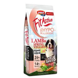 FitActive Originals Hypoallergenic Large Breed Puppy & Junior Lamb & Spring Veggies  15 kg