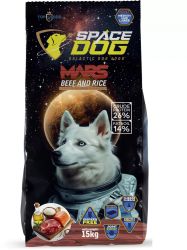 Space Dog Mars Beef and Rice - szárazeledel felnőtt kutyák számára  15 kg