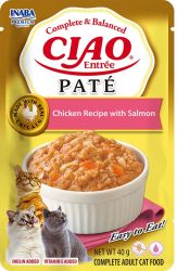 Inaba Cat Ciao Entrée Paté Chicken with Salmon - csirke-lazac  40 g