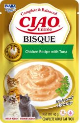 Inaba Cat Ciao Entrée Bisque Chicken with Tuna - csirke-tonhal  40 g