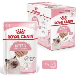 Royal Canin Kitten Loaf - kölyök macska pépes nedves táp 12 x  85 g