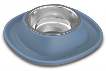 ZooBeeDoo etetőtál Soft Touch Inox szürke  0.23 l
