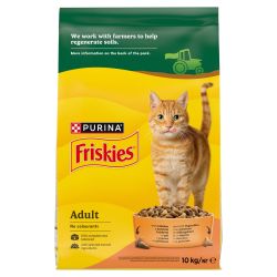 Friskies száraz macskaeledel - csirkével és hozzáadott zöldségekkel  10 kg