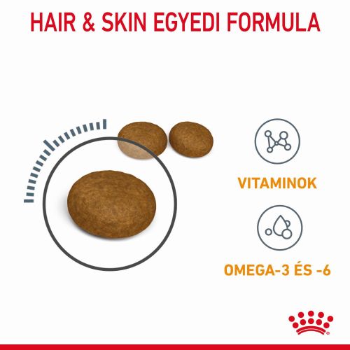 Royal Canin Hair & Skin Care - száraz táp felnőtt macskák részére a szebb szőrzetért és az egészséges bőrért  400 g