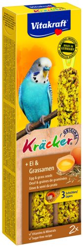 Vitakraft Kracker dupla rúd tojásos és fűmagos hullámos papagájnak  2 db